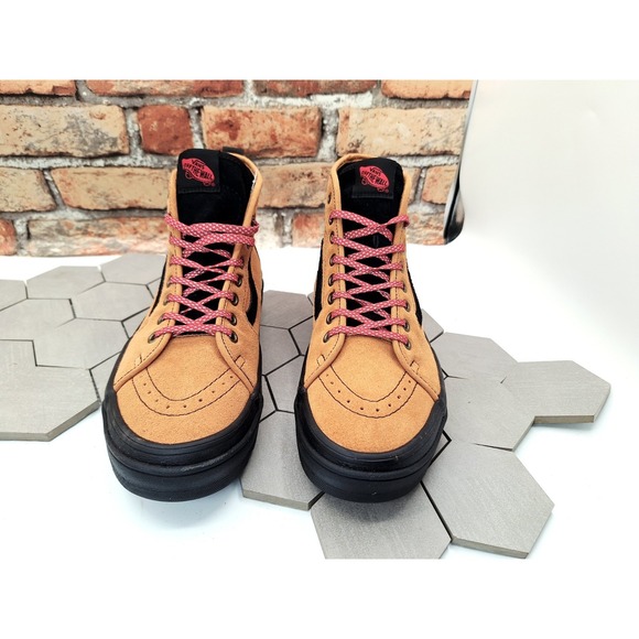 Vans Sentry sk8 Hi Hiker Suede Wheat Glazed Ginger Sneaker Brown Men's Sz 8.5 - Picture 3 of 12